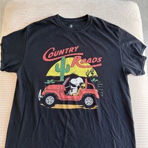 Junk Food Clothing Black Graphic Tee